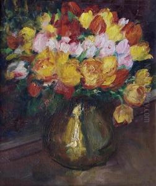 Tulpenstrauss In Einer Vase - view 1