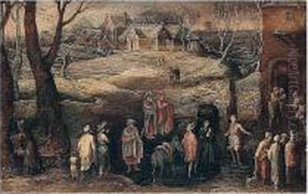 The Arrival At Bethlehem - view 1