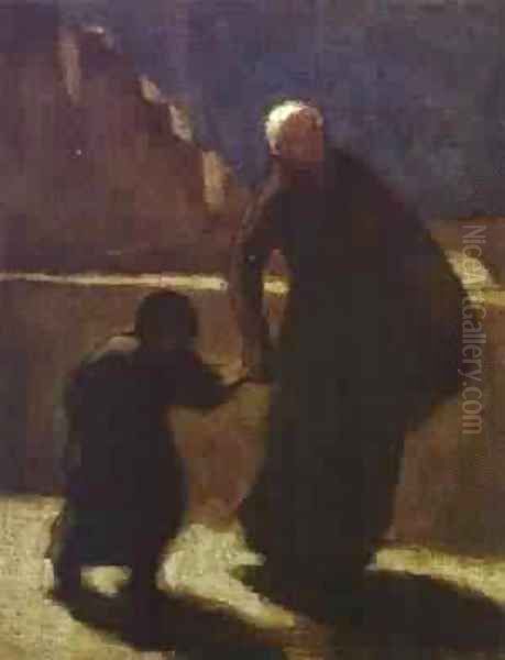 Woman And Child On A Bridge 1845-48 - view 1