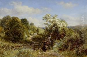 Children In Landscape by George William Mote