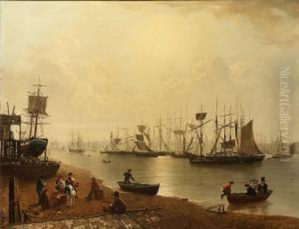 Colliers Lying In The Tyne At Newcastle - view 1