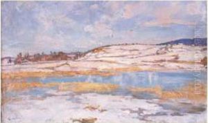 "lac De Clairaux Sous La Neige" (jura) by Georges Moteley