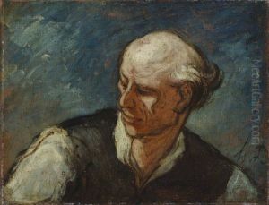 Head of a Man by Honore Daumier