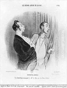 Series Les beaux jours de la vie A new nobleman by Honore Daumier