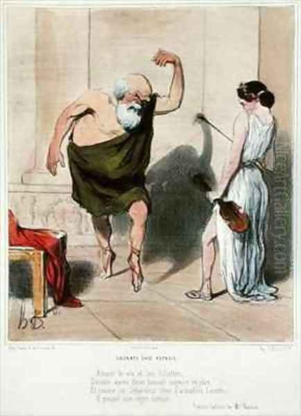 Socrates visiting Aspasia - view 1