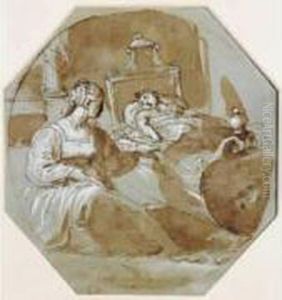 Femme Bercant Son Enfant Femme Bercant Son Enfant