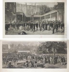 The Lawn At Tattersall's Hyde Park Corner by Charles Mottram