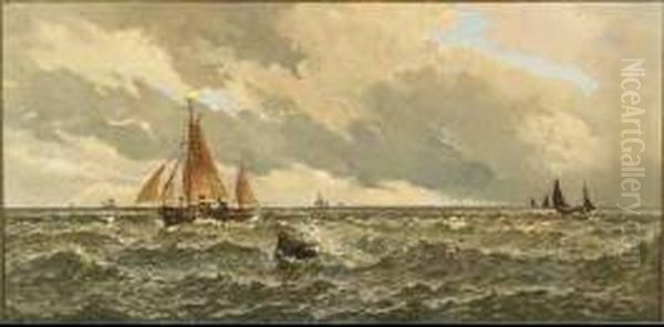 Fishing Boats In Choppy Seas - view 1
