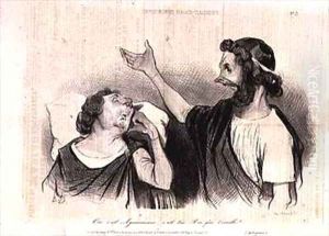 Physiognomy of the Characters of Classical Tragedy Yes it is Agamemnon your king who awakens you by Honore Daumier