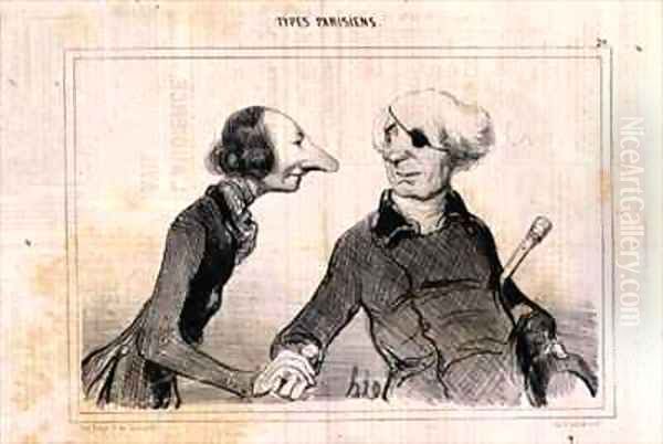 Plate 74 3 Parisian Types I can tell you are of noble birth I have the eye for it from Charivari magazine - view 1