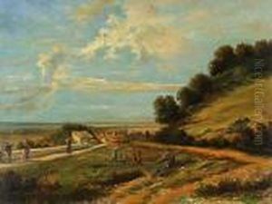 Flusslauf In Sommerlichem Hochgebirge by Luc Henri Mottu