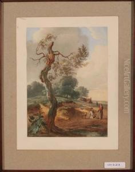 Paysage Et Personnages. 1837 - view 1
