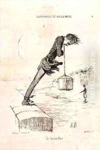 Plate 74 4 Sentiments and Passions The Last Bath from Charivari magazine by Honore Daumier