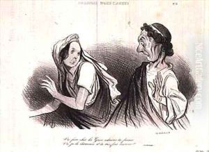 Pysiognomy of the Characters of Classical Tragedy by Honore Daumier