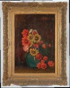 Vaso Con Fiori, 1910 by Antoine Edouard Joseph Moulinet