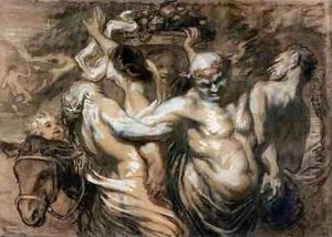 The Drunken Silenus by Honore Daumier