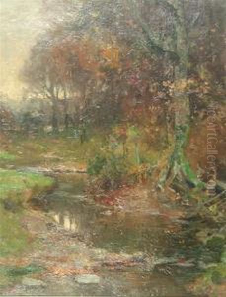 A Quiet Brook At Dusk - view 1