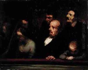 The Loge by Honore Daumier