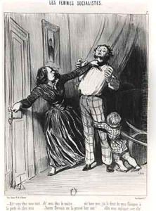 The Socialist Women by Honore Daumier