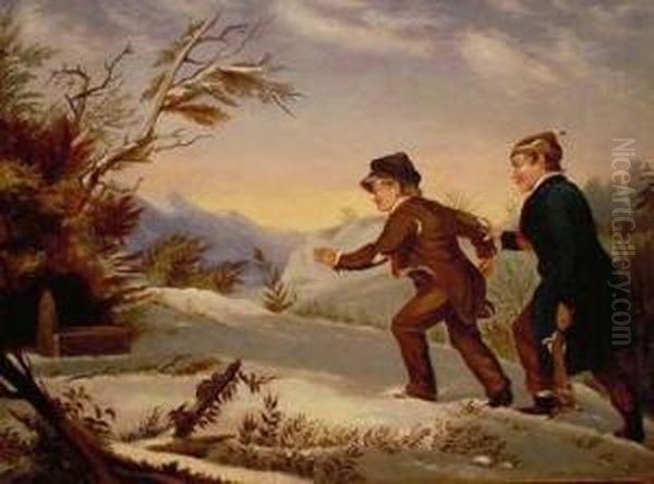 Catching Rabbits, After "the Trap Sprung (the Dead Fall)" - view 1
