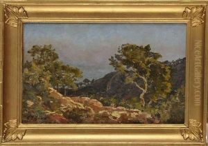 Bord De Mer Sur La Cote D'azur by Henri Laurent Mouren