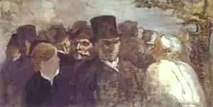 Passers By 1858-60 by Honore Daumier