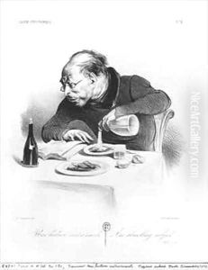 Series Galerie physionomique Une lecture entrainante An absorbing subject by Honore Daumier