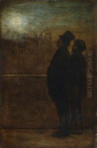 The Night Walkers by Honore Daumier