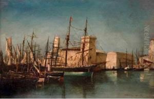 :le Port De Marseille by Alphonse Moutte