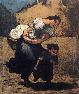 Load (Washerwoman) by Honore Daumier