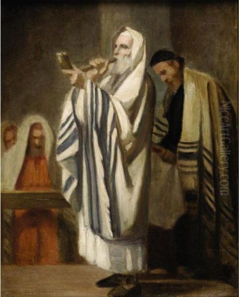 Sounding Of The Shofar In The Synagogue - view 1