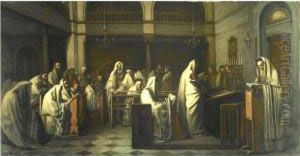 Synagogue During The Reading Of The Law Synagogue During The Reading Of The Law