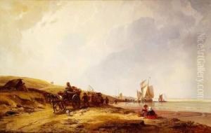 Le Dechargement Des Navires En Bord De Mer, 1859