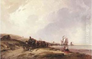 Marque Au Dos Sur Le Chassis Plage De Scheveningen (hollande Meridionale).