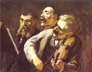Three Amateur Musicians 1864-65 by Honore Daumier