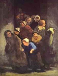 Leaving School 1847-48 Also Worked On In 1850 by Honore Daumier