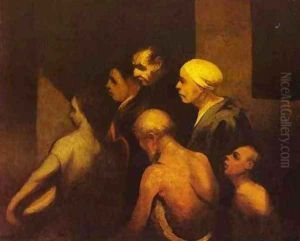 The Beggars 1845 by Honore Daumier