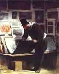 The Etching Amateur 1860-63 by Honore Daumier