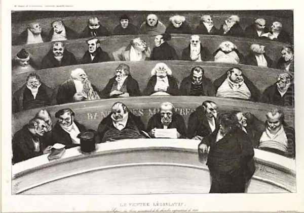 Le Ventre Legislatif, from L'Association mensuelle (Delteil 131) by Honore Daumier