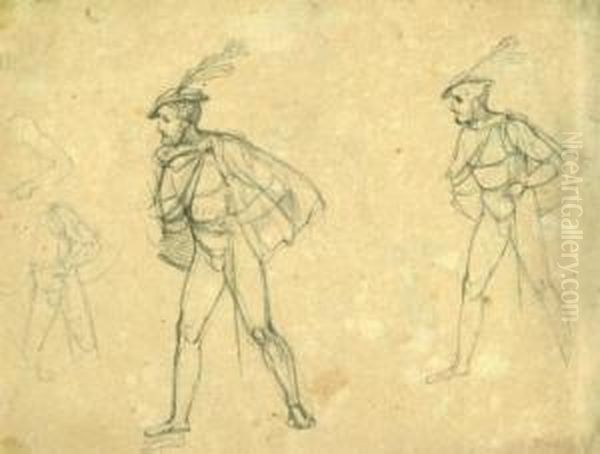 Figurenstudien (auch Ruckseitig) - view 1