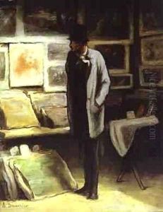 The Etching Amateur 1863-65 by Honore Daumier