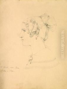 Portrait Der Bertha Von Bohr by Karl Anton Heinrich Mucke