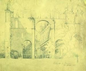 Paulinzella In Thuringen by Karl Anton Heinrich Mucke