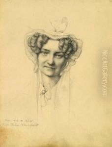 Portrait Der Grafin Von Dohna-dohnhofstadt by Karl Anton Heinrich Mucke