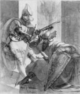 Szene Aus Der Nibelungensage