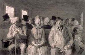 The third class carriage 2 by Honore Daumier