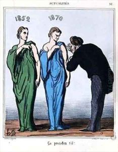 Cartoon about the plebiscite of 8th May 1870 2 by Honore Daumier