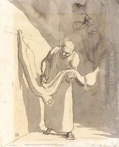 Le boucher by Honore Daumier