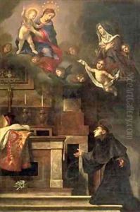 The Virgin appearing to St Louis of Toulouse by Carlo Dolci