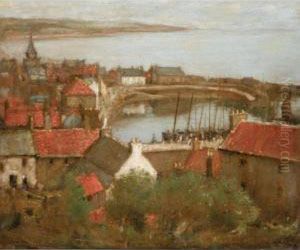 The Harbour At Stonehaven by David Thomson Muirhead